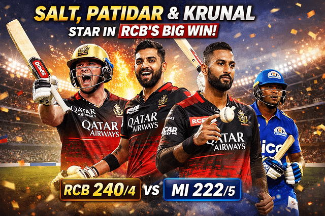 RCB-celebrates-victory-over-MI royal challengers bengaluru vs mumbai indians standings